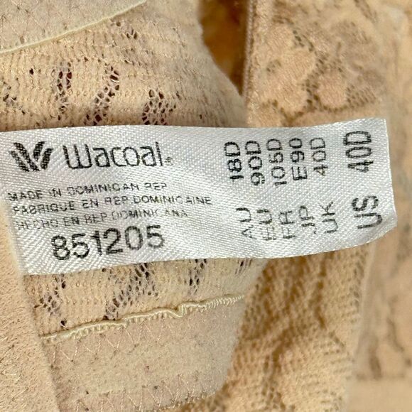 Wacoal Halo Lace Underwire Bra size 40D 851205 - Picture 4 of 7